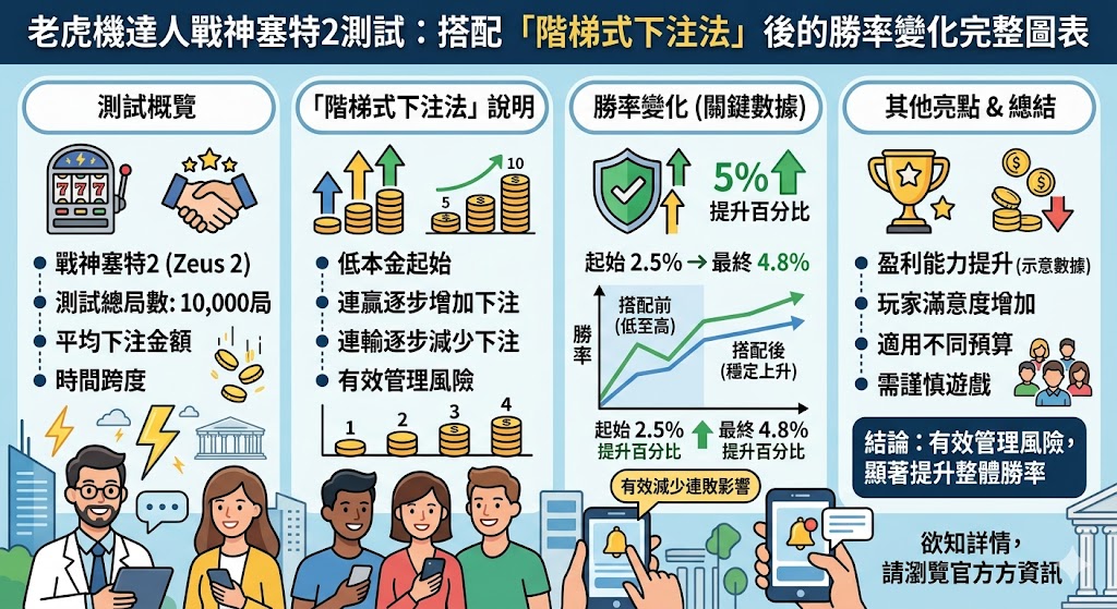 老虎機達人戰神塞特2測試：搭配「階梯式下注法」後的勝率變化完整圖表